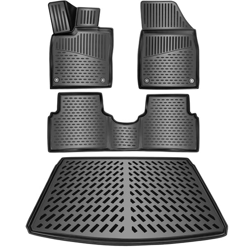 Gummimatten Set Ford Focus Kombi (Turnier) 2018–2026 mit Kofferraumwanne