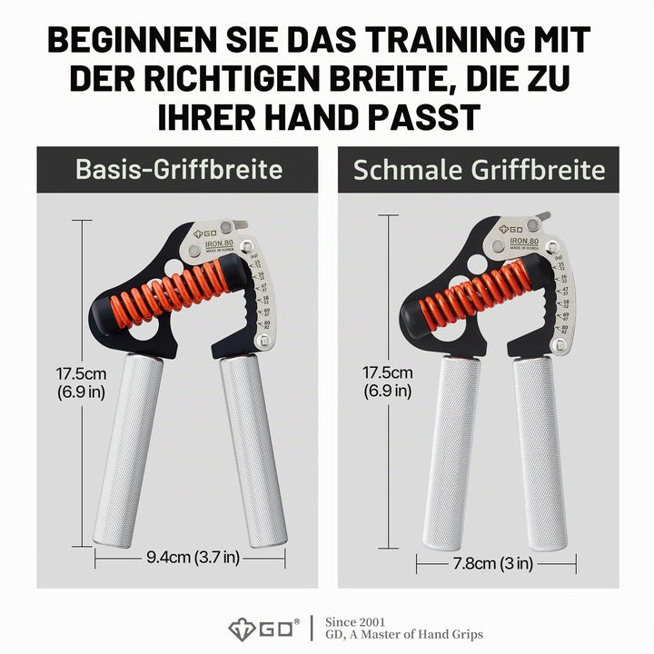 Handtrainer verstellbar 6 Stufen 25–80 kg Griffkraft Fitness - Bild 6