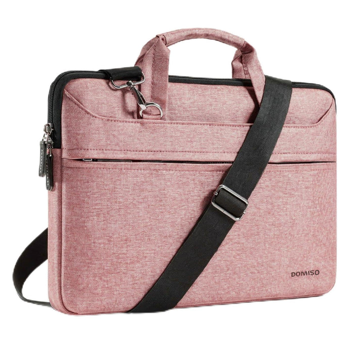 Laptoptasche 17-17,3 Zoll wasserabweisend mit Schultergurt Rosa