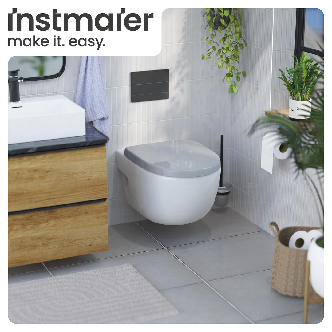 WC-Sitz D-Form Duroplast Manhattan Grau mit Absenkautomatik - Bild 9
