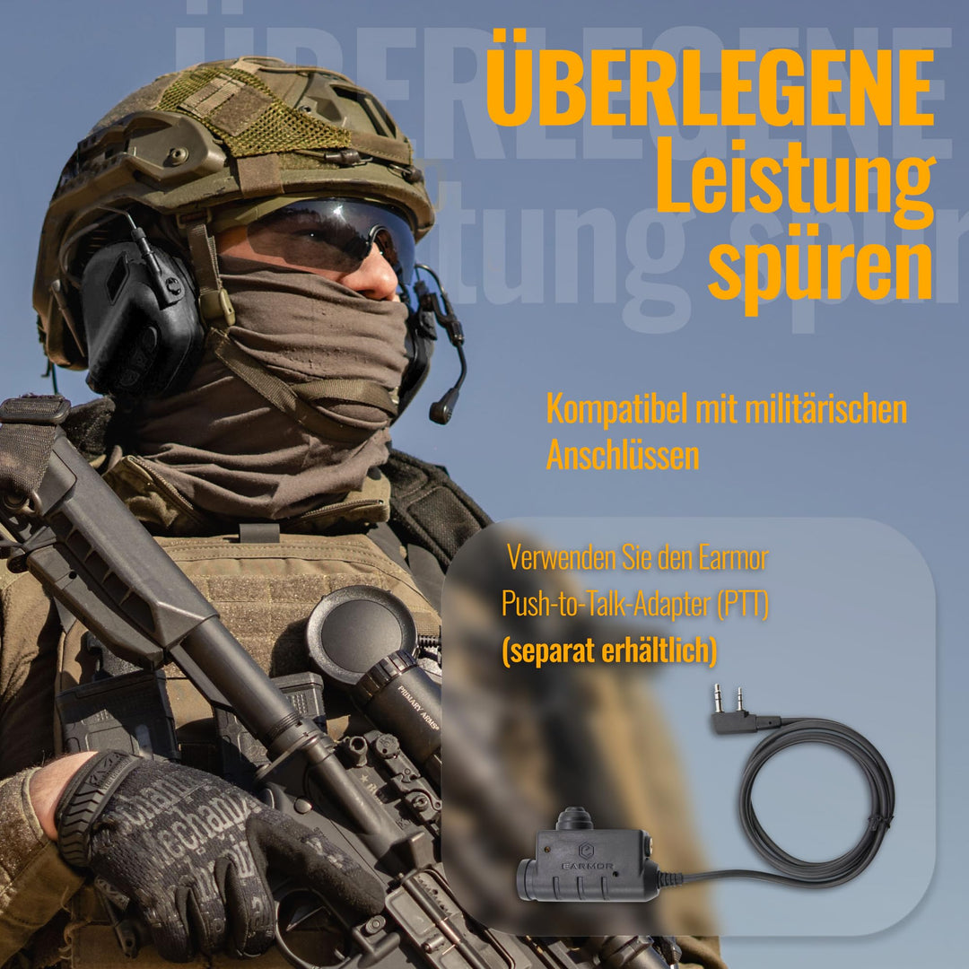 Elektronisches Helm-Headset mit Gehörschutz 22 dB NRR IPX5 Mikrofon - Bild 7