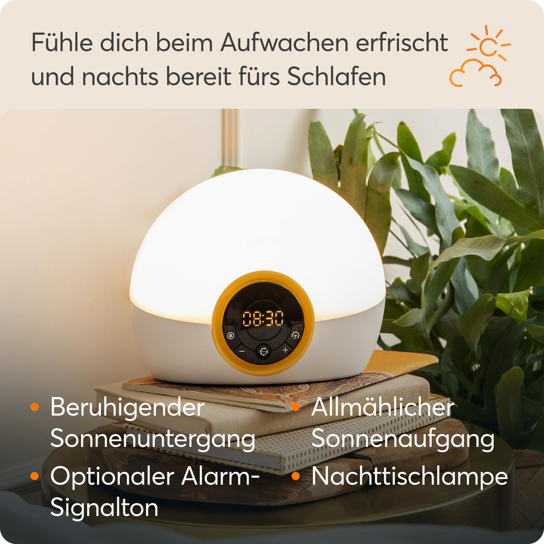 Lichtwecker mit Sonnenaufgang &amp; Sonnenuntergang Simulation, Weiss - Bild 2