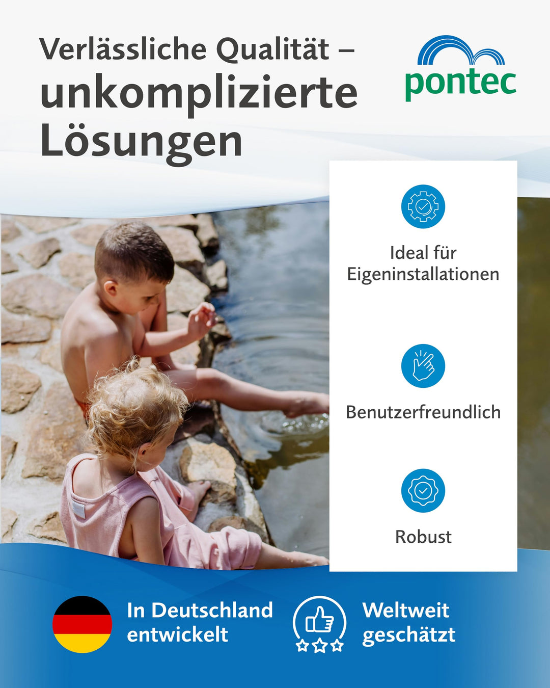 Teichpumpe Springbrunnen 1500 l/h 25W mit 4 Fontänenaufsätzen - Bild 8
