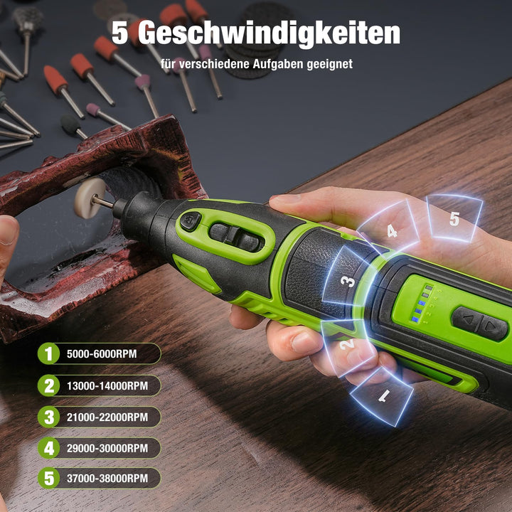 Akku-Multifunktionswerkzeug 12V 2Ah mit 140-teiligem Zubehörset - Bild 6