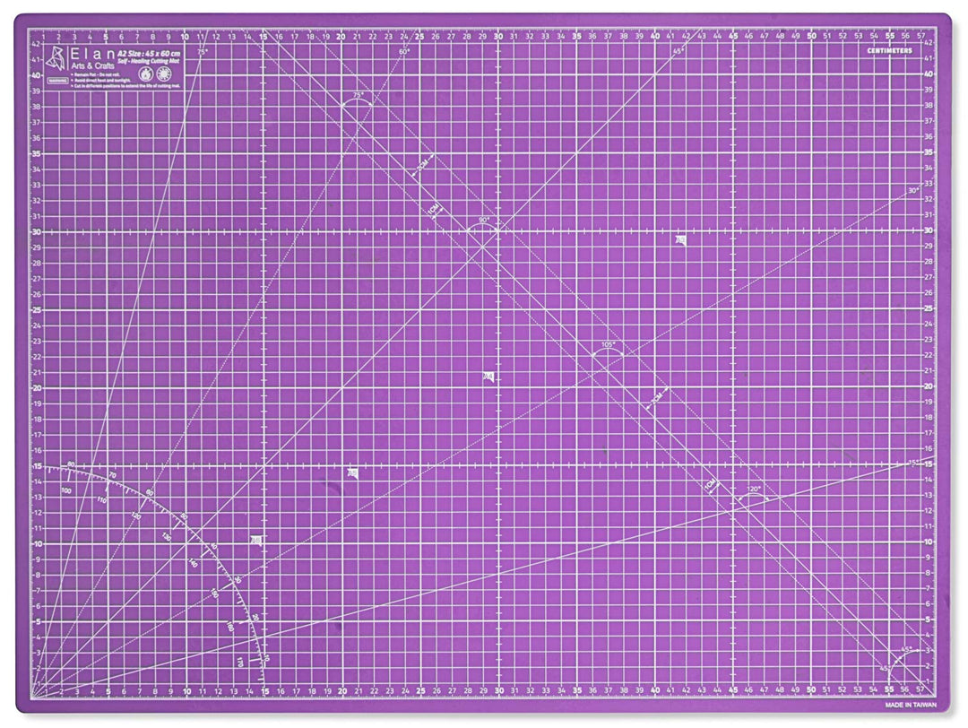 Schneidematte selbstheilend A2 45x60 cm Rosa 5-lagig Nähen Quilten - Bild 2