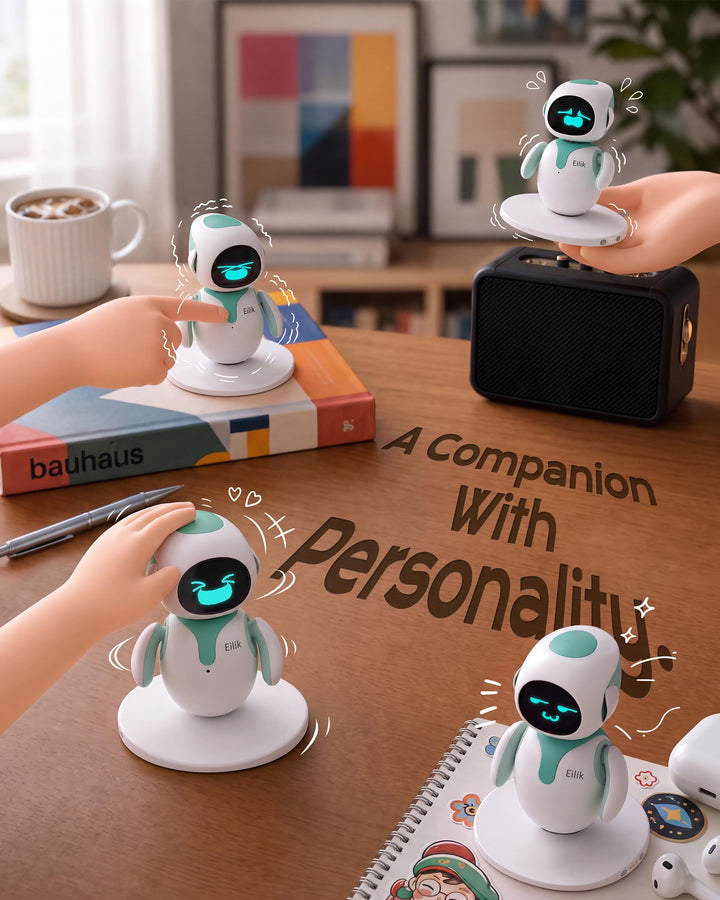 Desktop-Begleitroboter mit Emotionen Multi-Roboter-Interaktion Blau - Bild 3