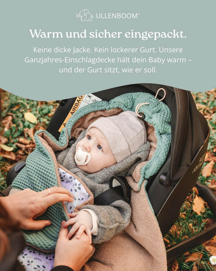 Einschlagdecke Babyschale Baumwolle 2.5 TOG Herbst Winter 0-9 M - Bild 3