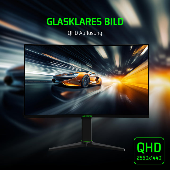 Curved Gaming Monitor 27 Zoll QHD 180Hz 1ms mit FreeSync - Bild 4