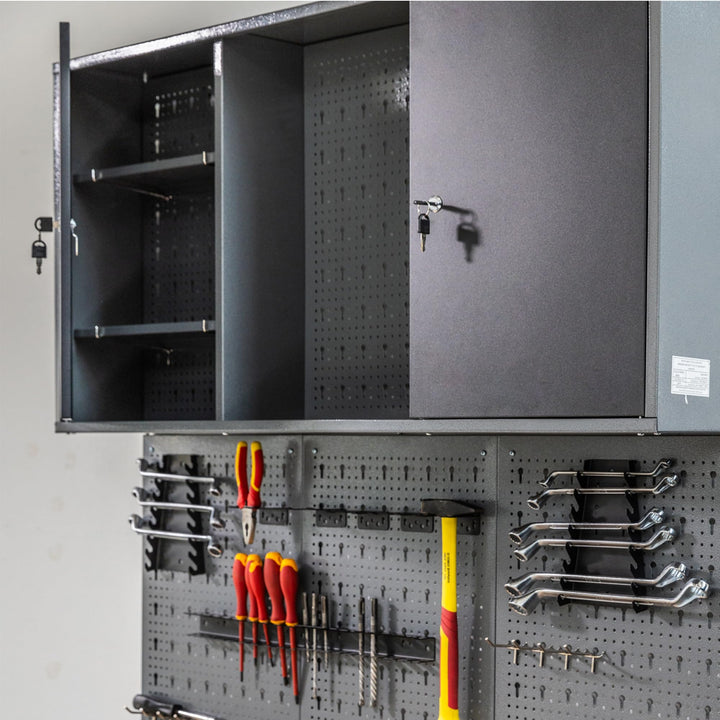 Werkzeug-Hängeschrank Metall abschliessbar 120 cm Werkstatt - Bild 8