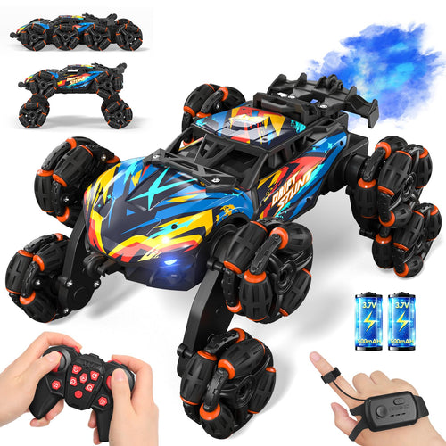 RC Stunt Auto 8WD mit Gestensteuerung, LED und Sprüheffekt