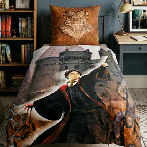 Fleece Bettwäsche-Set 2-teilig Harry Potter Wendemotiv 135x200