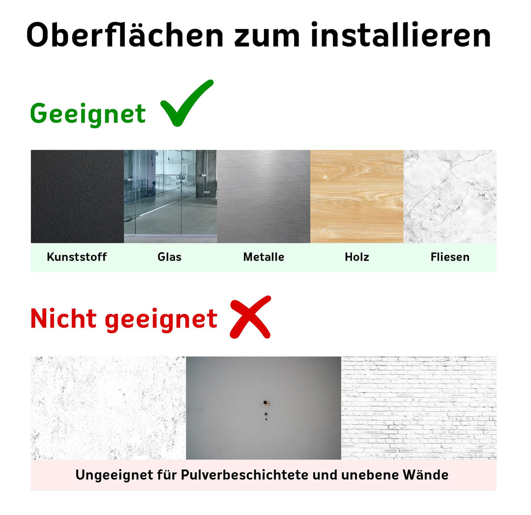 Tafelfolie magnetisch selbstklebend 100x150 cm Grau mit Kreide - Bild 6