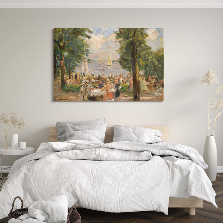 Kunstdruck auf Leinwand Max Liebermann Biergarten 80x60 cm - Bild 6