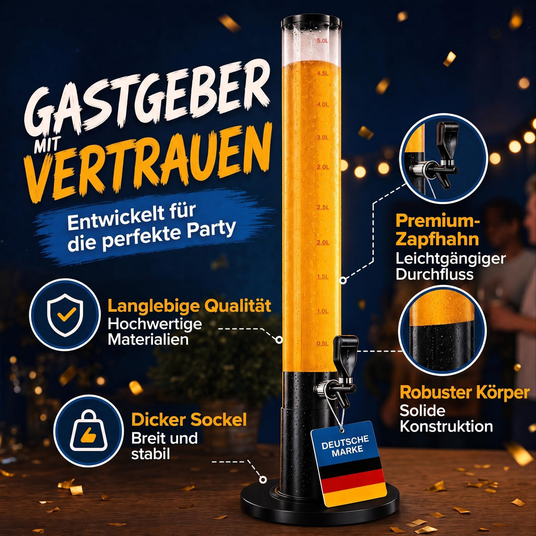 Bierzapfanlage 5L mit Eiskammer und Zapfhahn für Partys - Bild 3