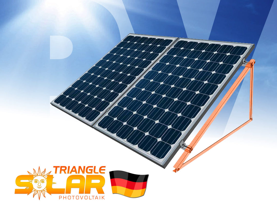 Solarmodul Halterung Aluminium 1180mm 0-90° für 2 Panels Flachdach - Bild 8