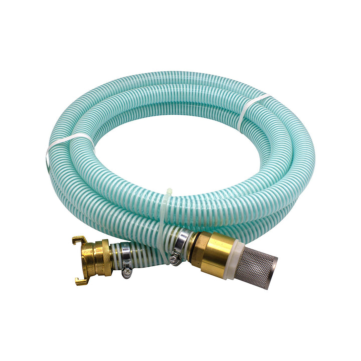 Saugschlauch-Garnitur 1 Zoll 4 m mit Fussventil fuer Gartenpumpen