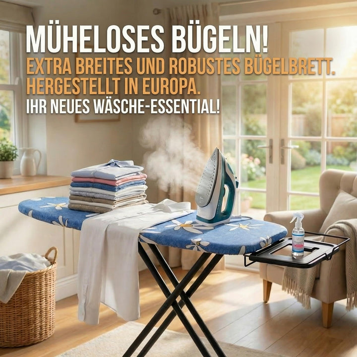 Bügelbrett XXL 130x48 cm höhenverstellbar für Dampfbügelstation - Bild 4