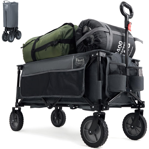 Bollerwagen faltbar 200L Oxford mit Seitentasche, 100kg