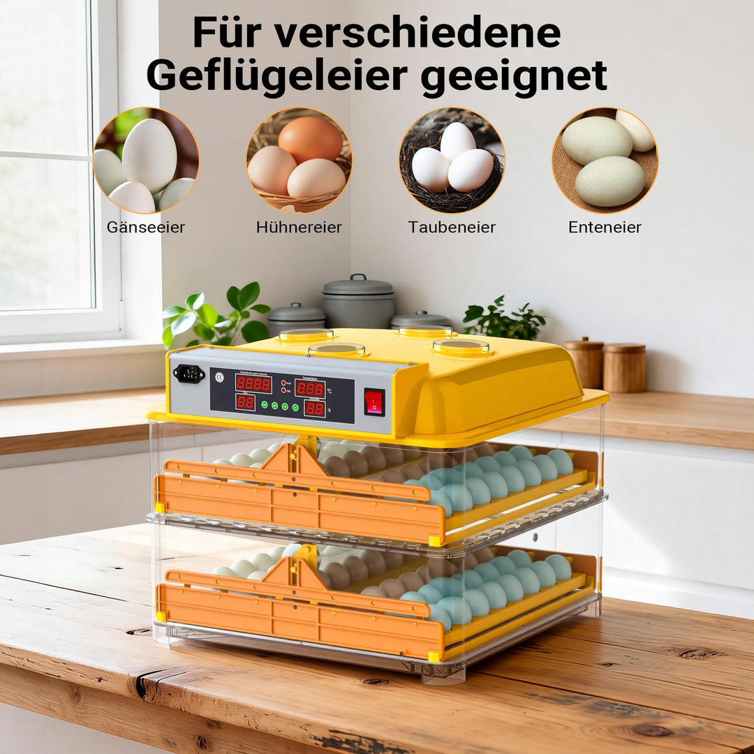 Brutmaschine 96 Eier vollautomatisch mit Wendesystem und LED-Display - Bild 8