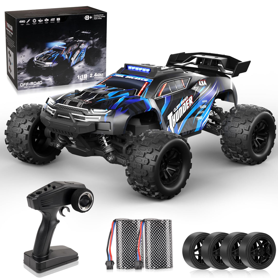 RC Auto 4WD Offroad 1:18 mit 2 Akkus 40 km/h Allradantrieb