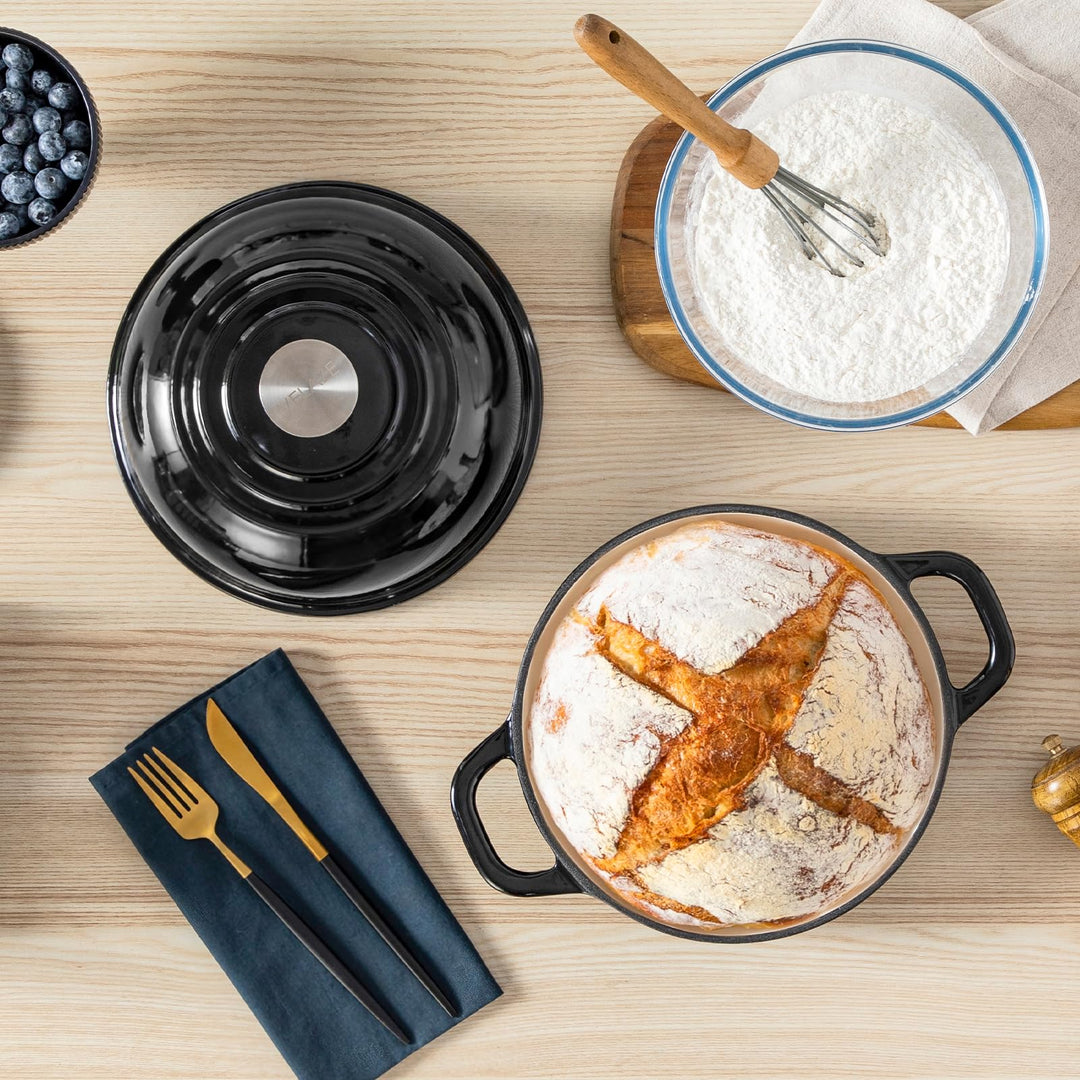 Gusseisen Brotbacktopf emailliert 4,8 L 26 cm Dutch Oven - Bild 8