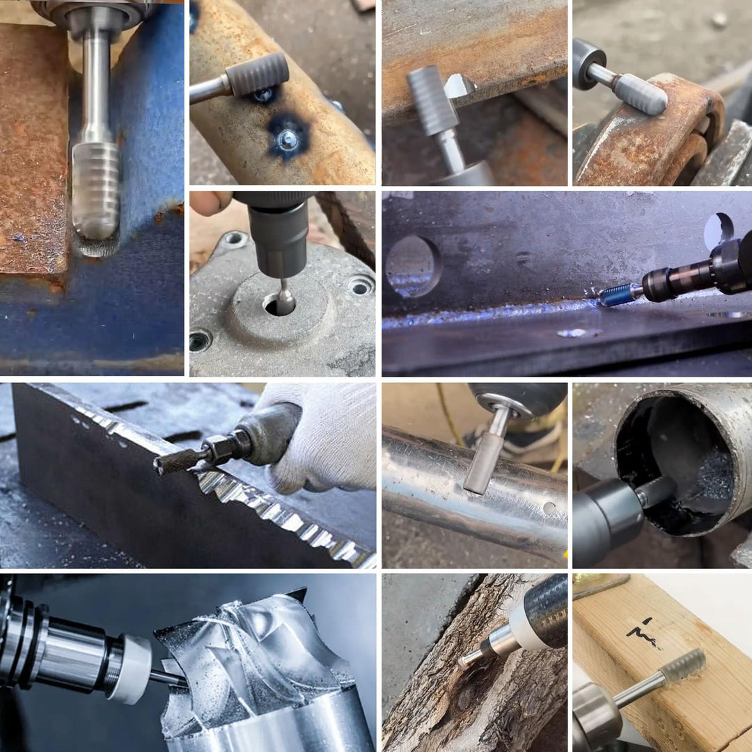 Hartmetall Frässtifte Set 10-tlg. 6mm Schaft Doppelschnitt - Bild 6