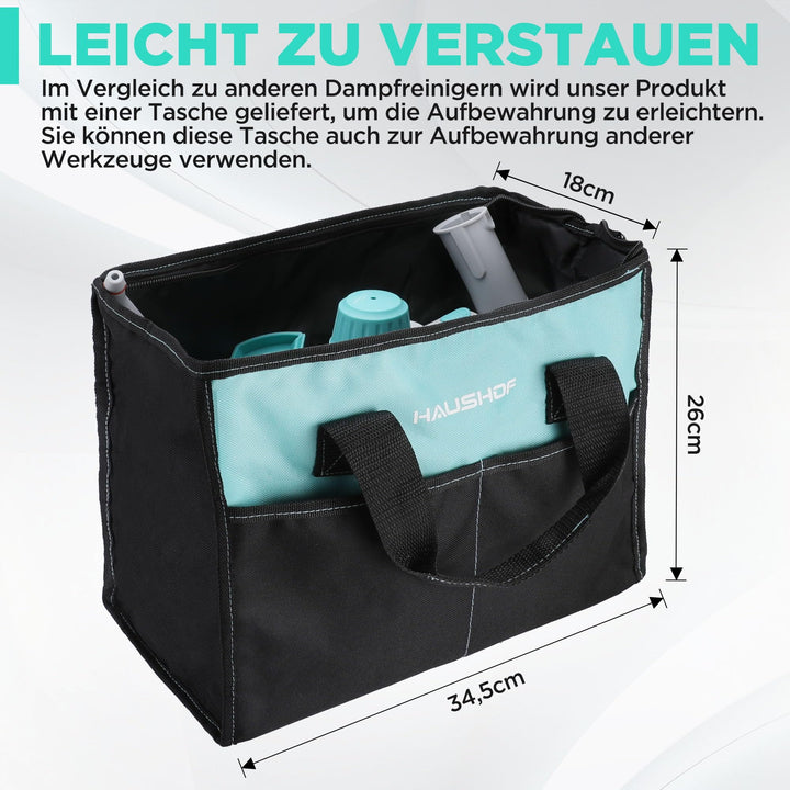 Dampfreiniger Handgerät 1200W 450ml Tank mit Zubehör chemiefrei - Bild 7