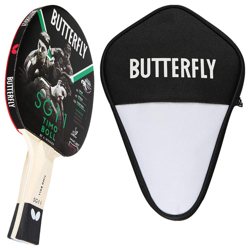 Tischtennisschläger-Set mit Hülle Addoy-Belag 1,5mm Schwamm Einsteiger