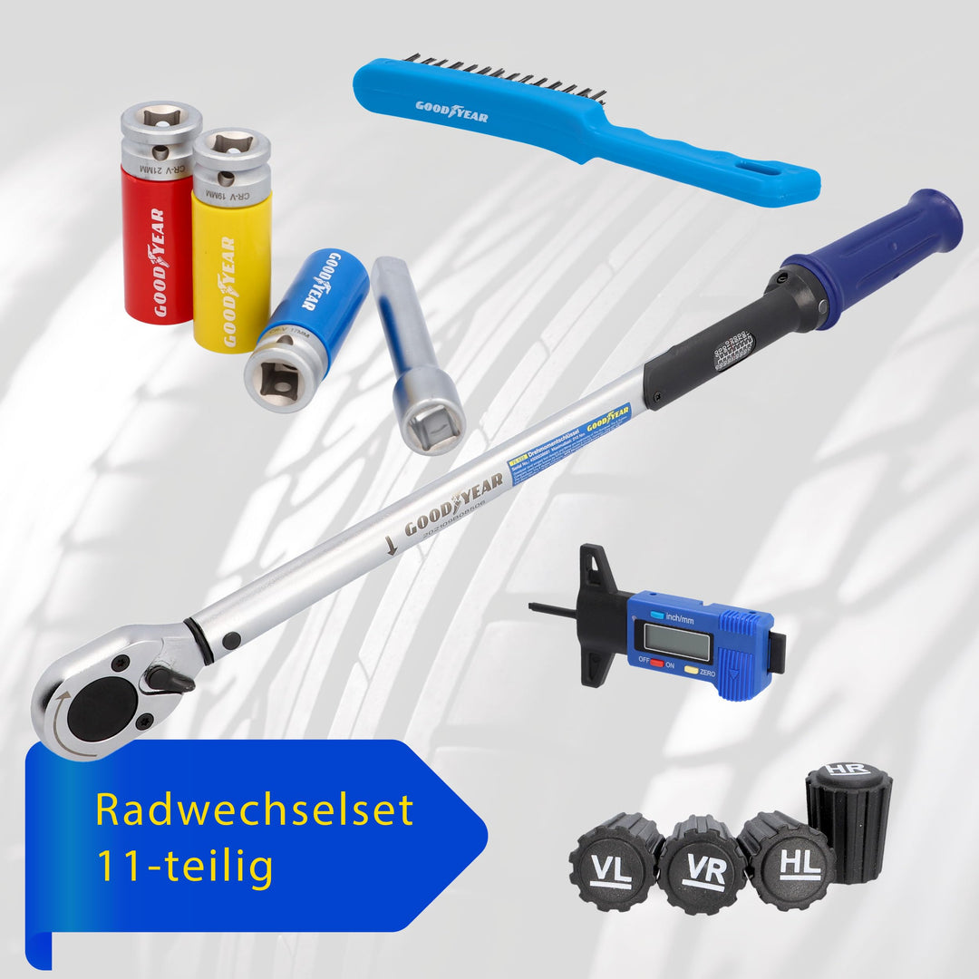Radwechsel-Set 11-teilig mit Drehmomentschlüssel und Steckschlüssel-Set - Bild 2