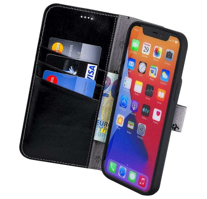 Handy-Lederhülle iPhone 12 mini Echtleder Slim mit 3 Kartenfächern - Bild 7