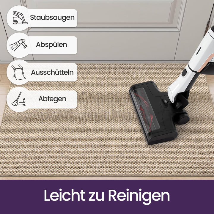 Schmutzfangmatte Innen 90x140 cm Polyester rutschfest Beige - Bild 7