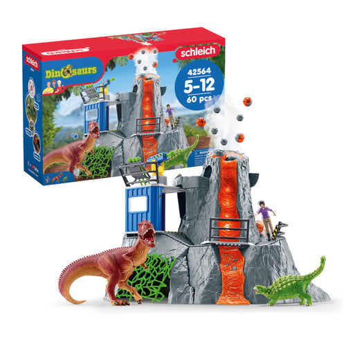 Dinosaurier Spielset Vulkan Expedition 60-teilig ab 5 Jahren