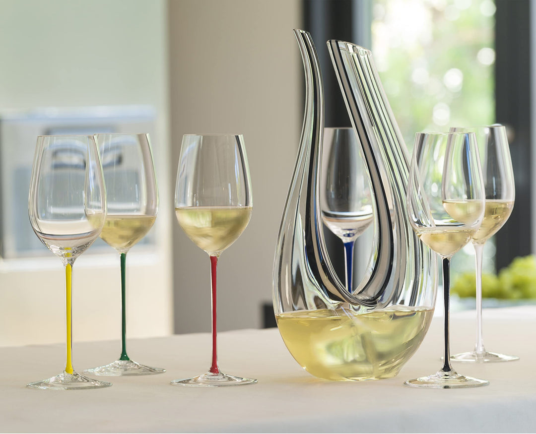 Weinglas Riesling/Zinfandel Kristallglas schwarz handgefertigt - Bild 9