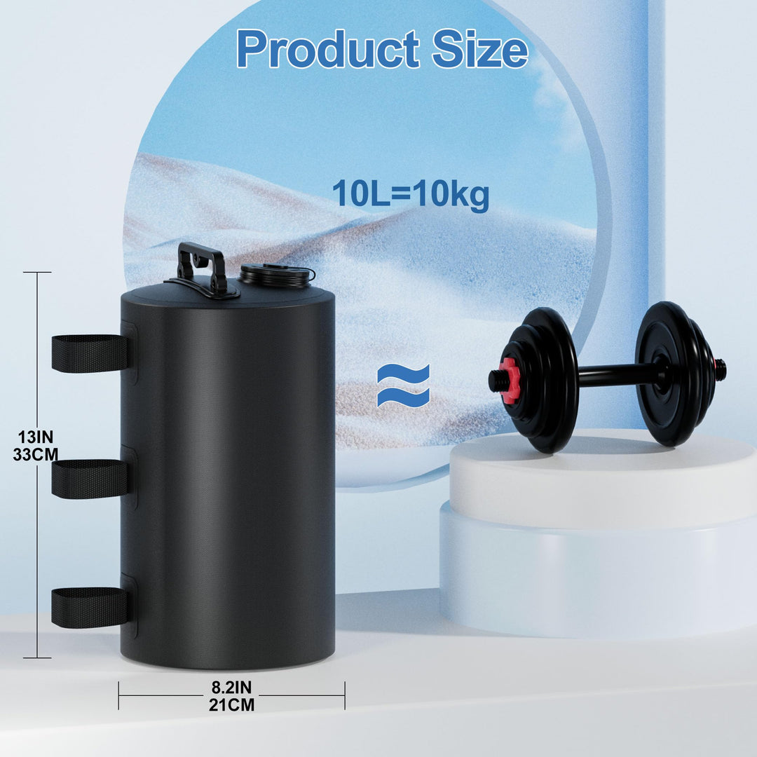 Wassergewichtstasche 4er-Set 10 Liter für Pavillon &amp; Zelt - Bild 2