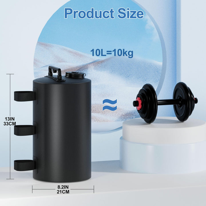 Wassergewichtstasche 4er-Set 10 Liter für Pavillon &amp; Zelt - Bild 2