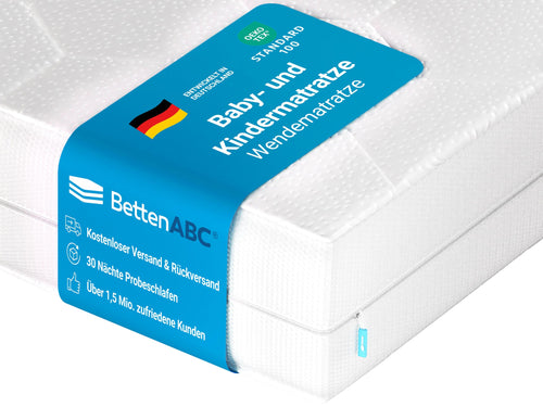 Wendematratze Baby & Kleinkind 70x140 cm OEKO-TEX abnehmbarer Bezug