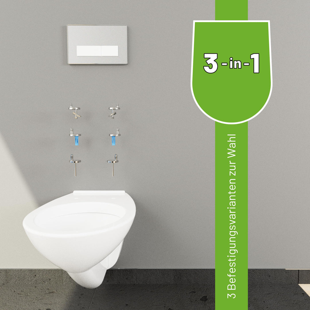 WC-Sitz Oval SoftClose Jasmin Creme Matt mit EasyClean - Bild 6