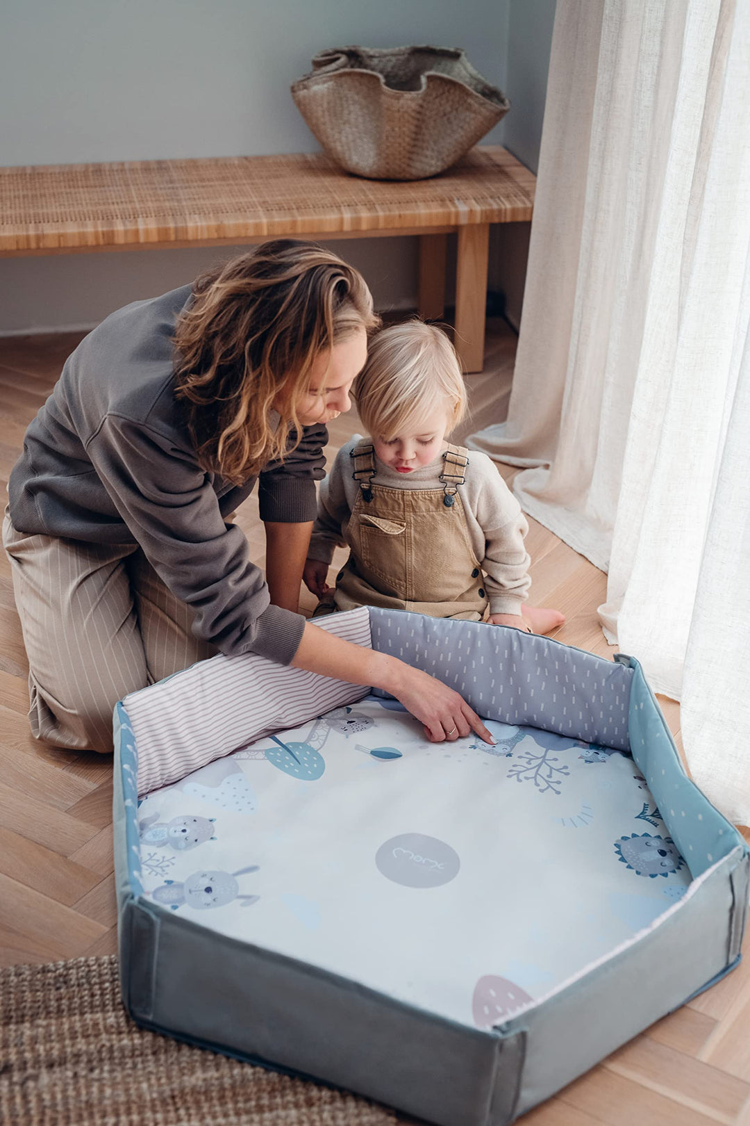 Spielbogen mit Krabbeldecke 3-in-1 Bällebad Aktivitätsmatte Baby - Bild 2