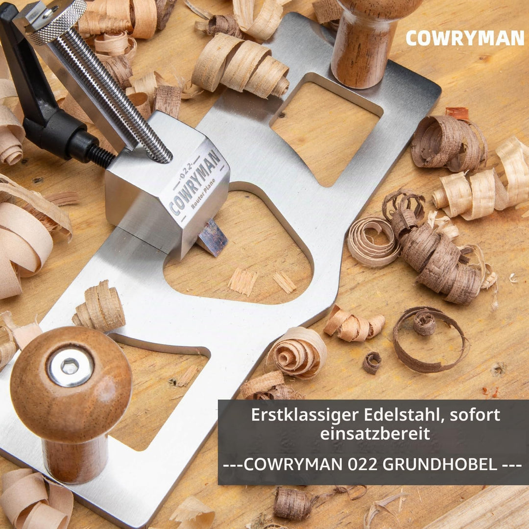 Grundhobel Edelstahlsohle 8-mm-HSS-Eisen mit Parallelanschlag - Bild 7