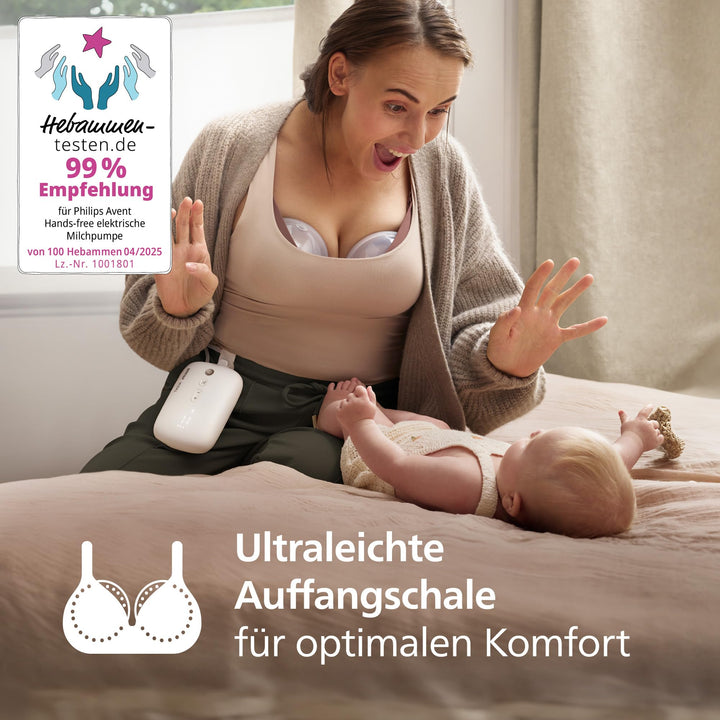 Elektrische Doppelmilchpumpe Hands-free 85 Saugzyklen/min für BH - Bild 4