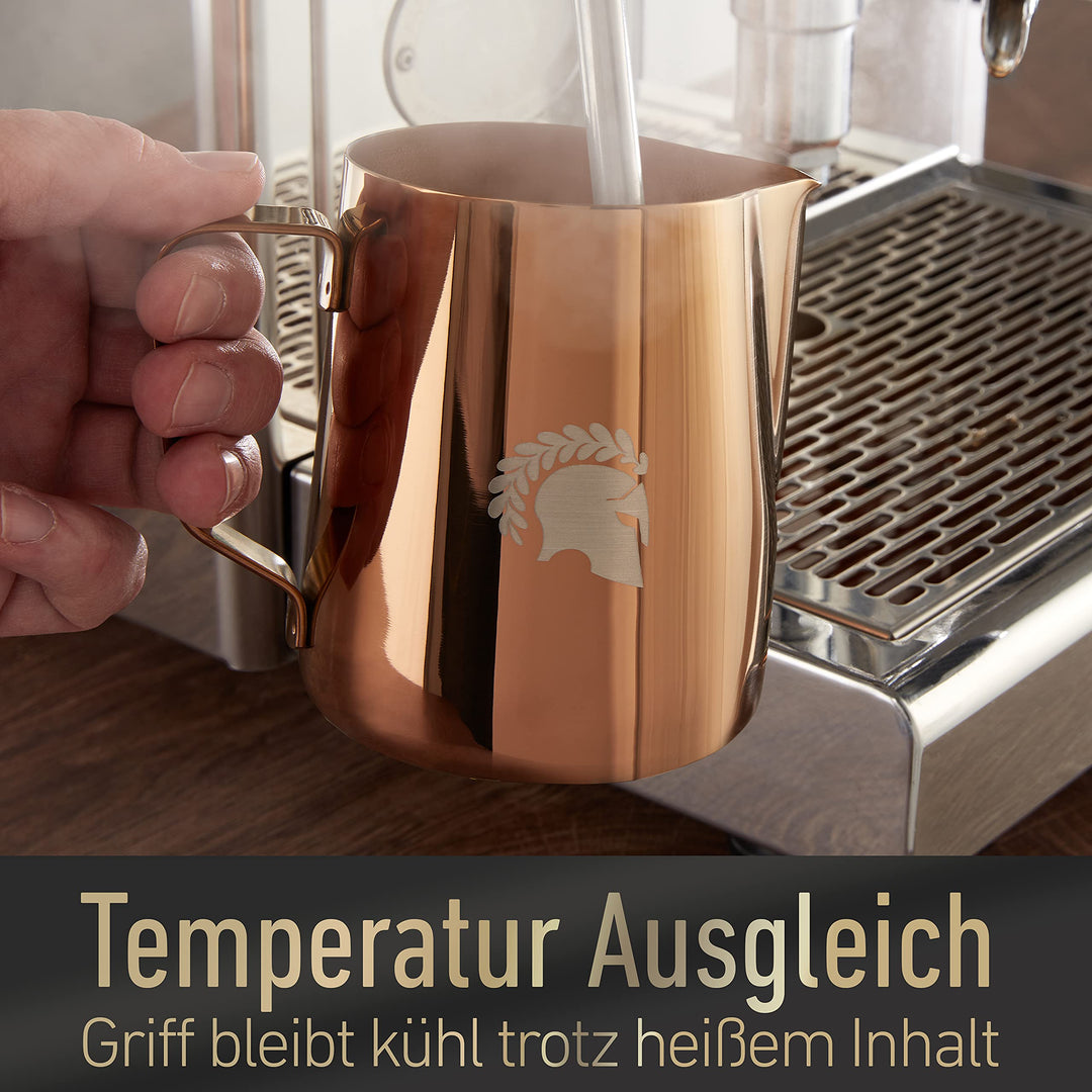 Milchkännchen Edelstahl 600ml für Latte Art, Kupfer - Bild 4