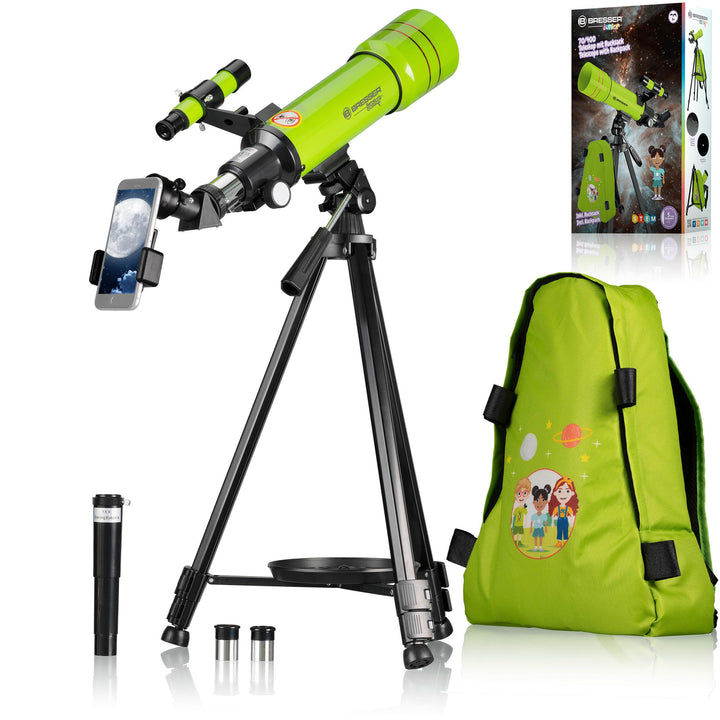 Kinderteleskop Linse 70/400 mit Rucksack für Astronomie ab 8 Jahren