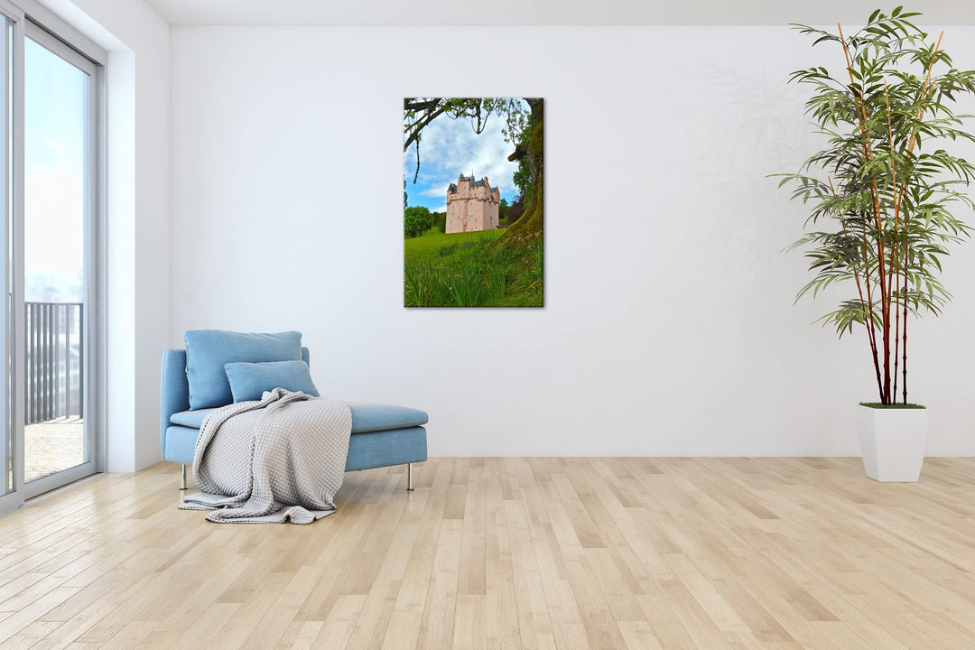 Leinwandbild Schottische Festung 80x60 cm auf Echtholzrahmen - Bild 4
