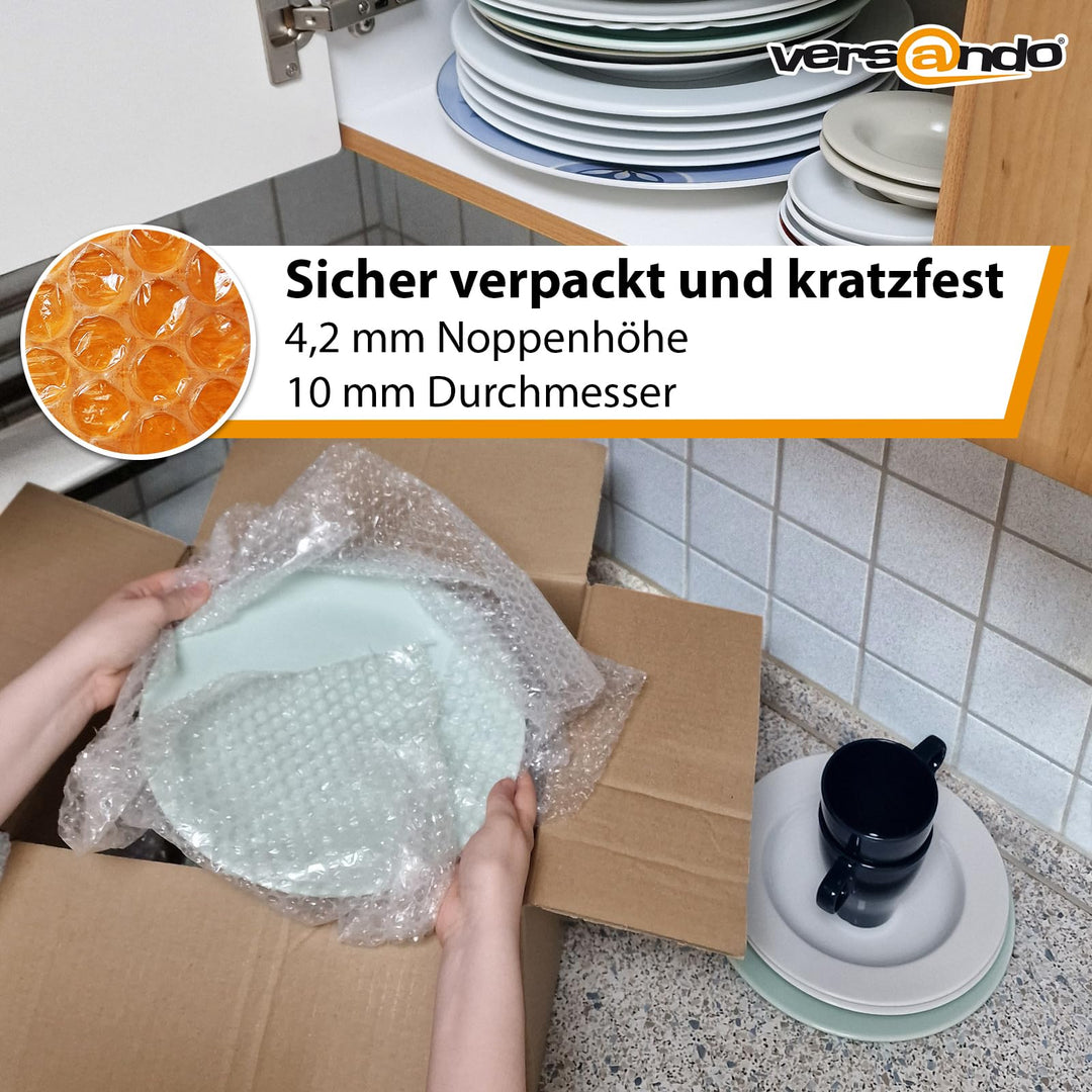 Luftpolsterfolie 100m x 100cm Noppenfolie transparent für Versand - Bild 3