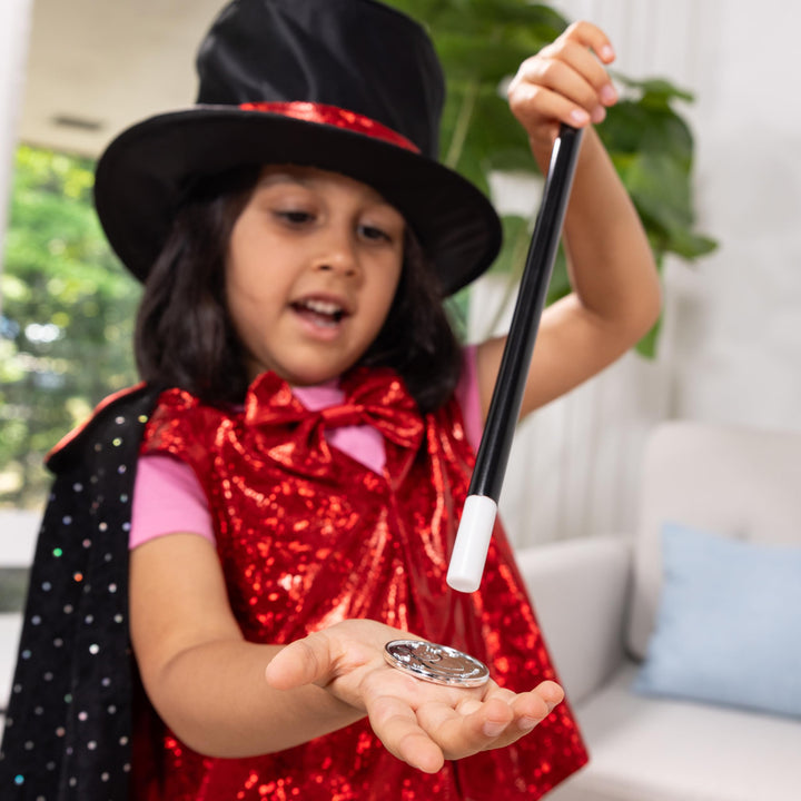 Magier-Kostüm-Set für Kinder mit Zauberstab und Zylinder - Bild 5