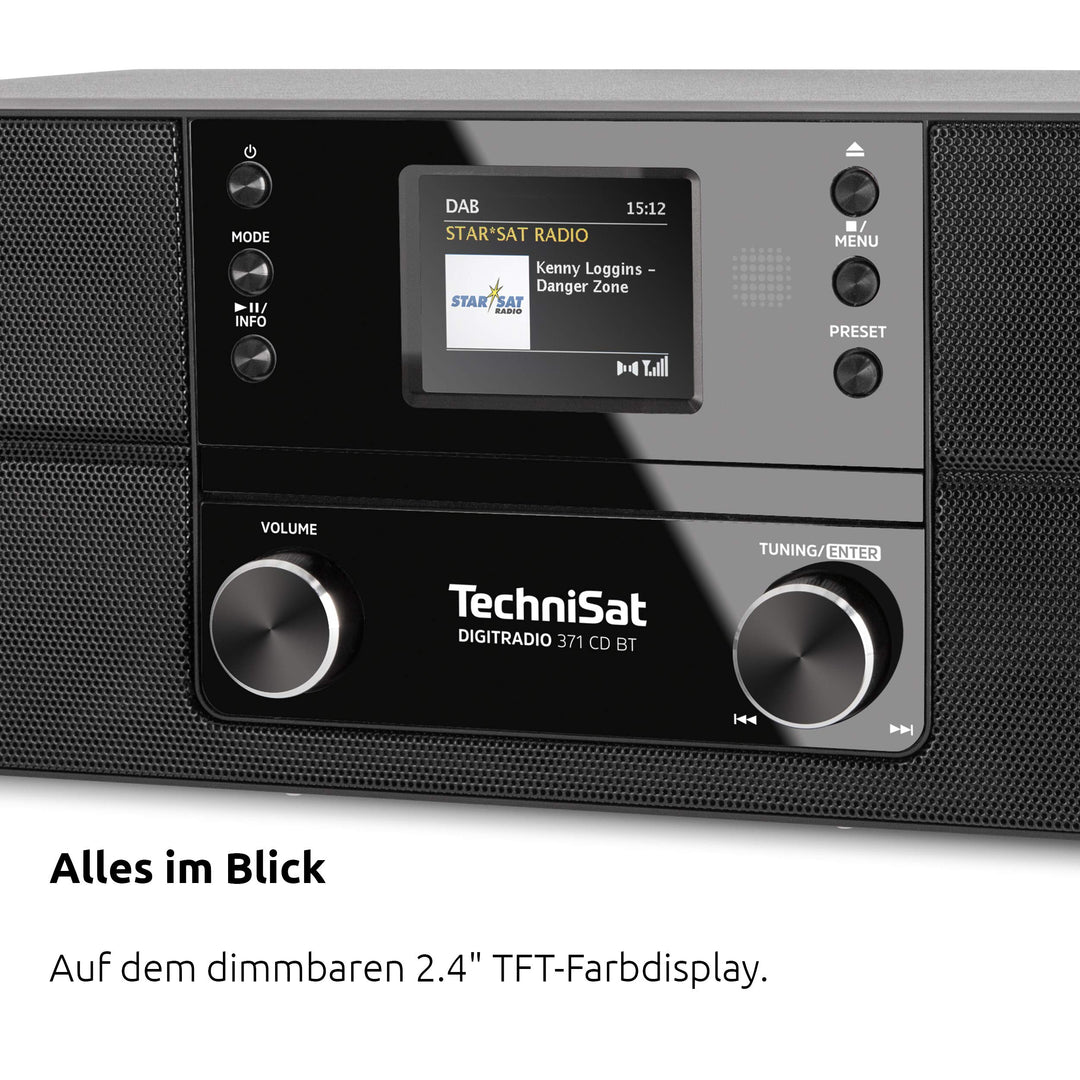 DAB+ Kompaktanlage mit CD-Player Bluetooth 10W Farbdisplay Wecker - Bild 7