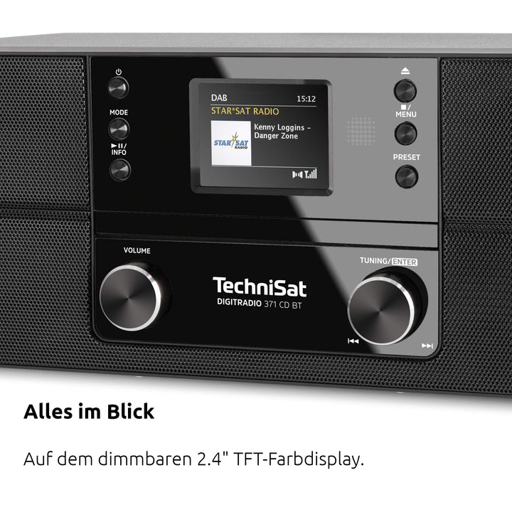 DAB+ Kompaktanlage mit CD-Player Bluetooth 10W Farbdisplay Wecker - Bild 7