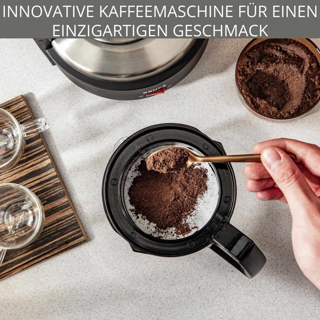 Filterkaffeemaschine Druckbrühsystem 1L Permanentfilter 8-12 Tassen - Bild 6