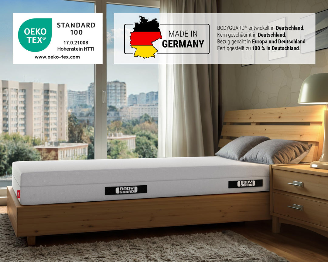 Matratze 80x200 QXSchaum 2in1 Liegehärten mit Ergonomie-Modulen - Bild 3