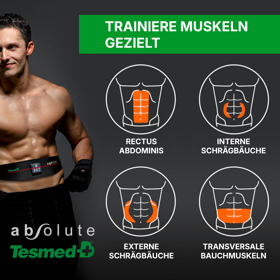 EMS Bauchmuskeltrainer Gürtel kabellos 99 Stufen wiederaufladbar - Bild 3